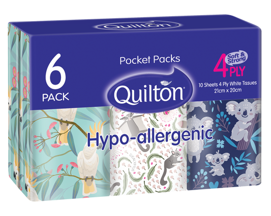 Hypo-Allergenic 4 Ply Pocket Facial Tissues