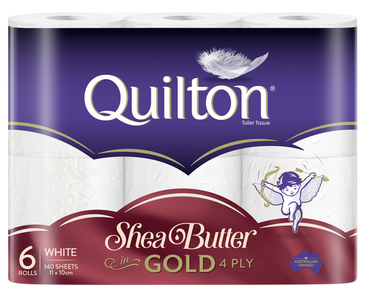 Gold Shea Butter 4 Ply Toilet Paper