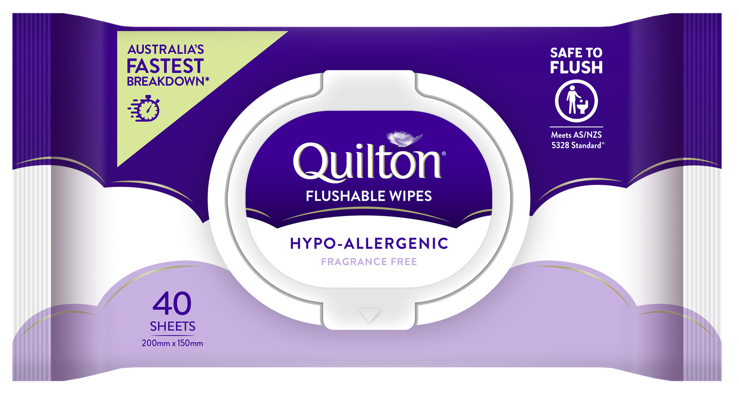 Hypo-Allergenic Flushable Wipes
