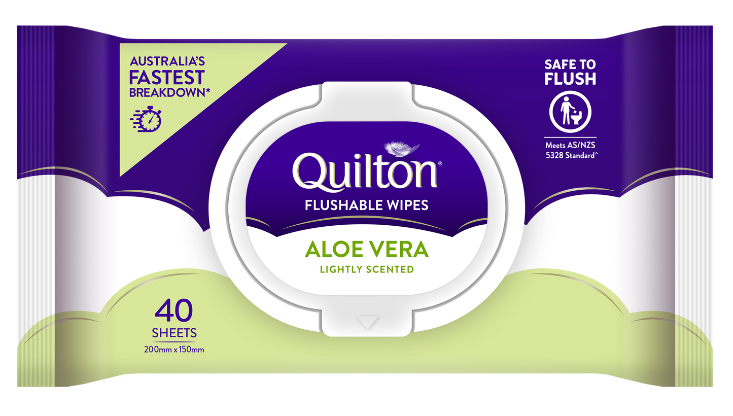Quilton Flushable Wipes