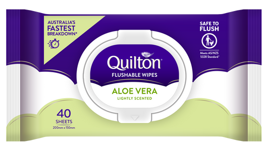 Aloe Vera Flushable Wipes