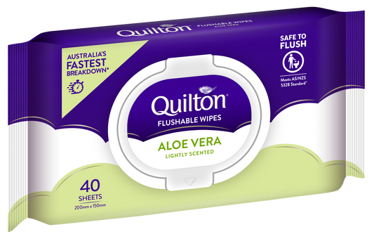 Aloe Vera Flushable Wipes