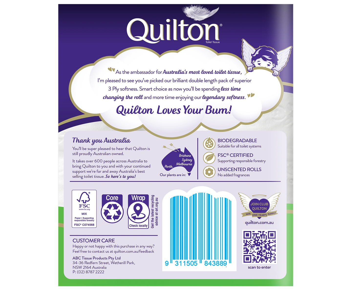 3 Ply Double Length Toilet Paper