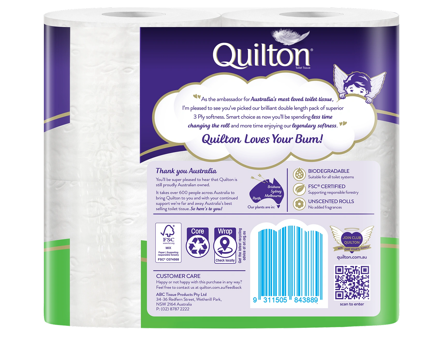 3 Ply Double Length Toilet Paper