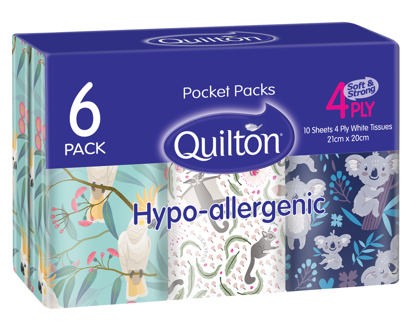 Hypo-Allergenic 4 Ply Pocket Facial Tissues