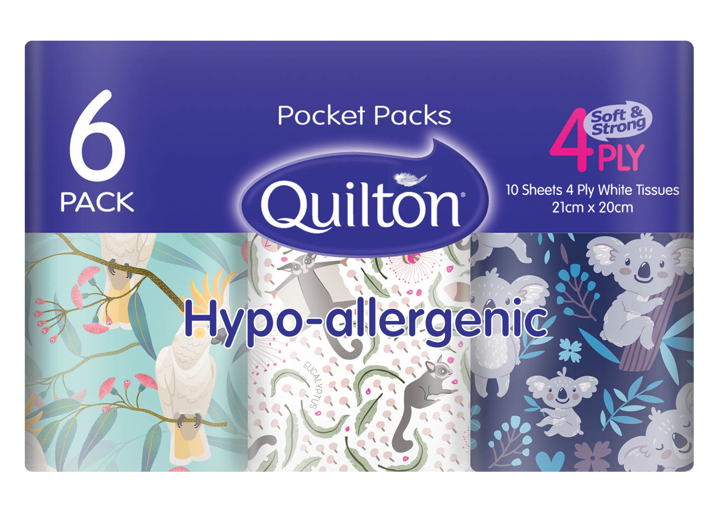 Hypo-Allergenic 4 Ply Pocket Facial Tissues