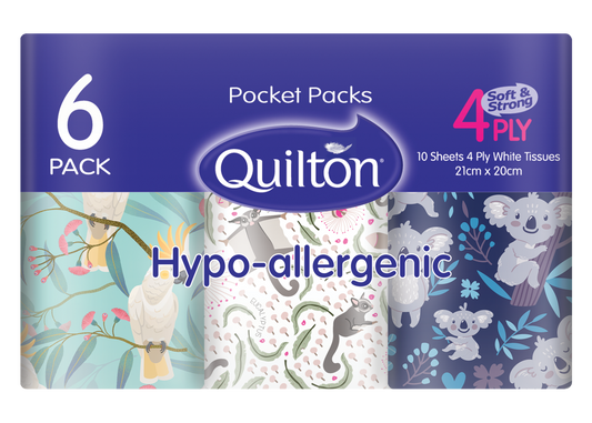 Hypo-Allergenic 4 Ply Pocket Facial Tissues