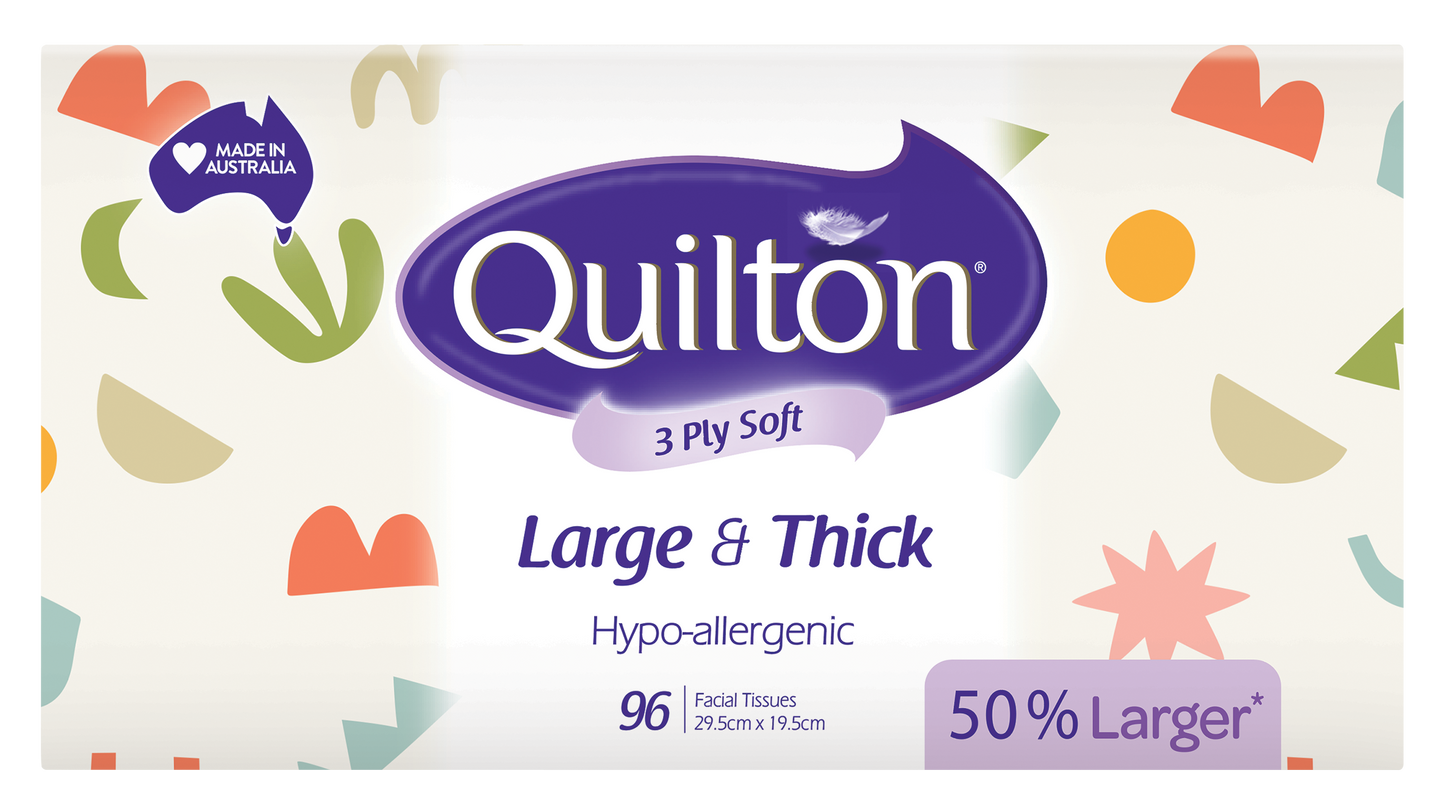 Large & Thick Hypo-Allergenic 3 Ply Facial Tissue