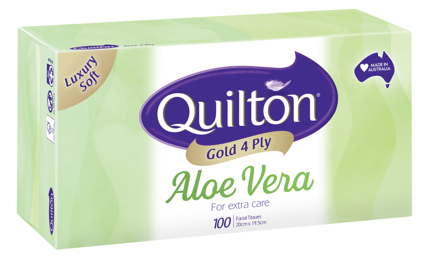 Gold Aloe Vera 4 Ply Facial Tissues