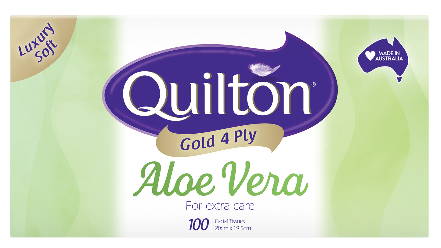 Gold Aloe Vera 4 Ply Facial Tissues