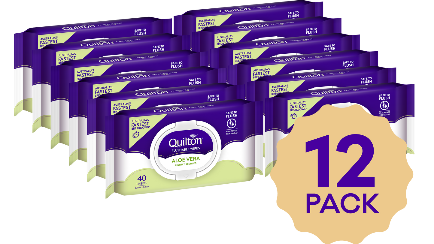 Quilton Flushable Wipes