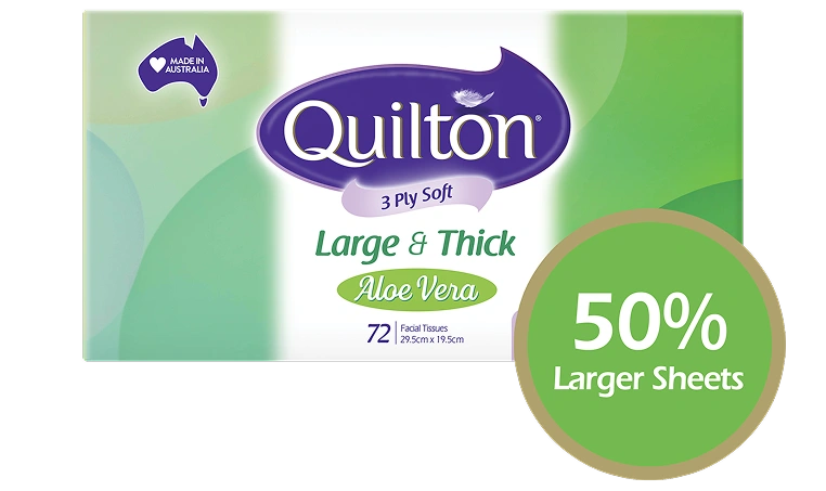 Large & Thick Aloe Vera 3 Ply Facial Tissue